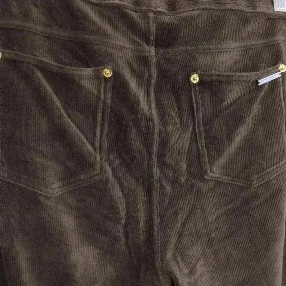 Michael Kors Brown Corduroy Pull On Skinny Pants - M - Picture 6 of 7